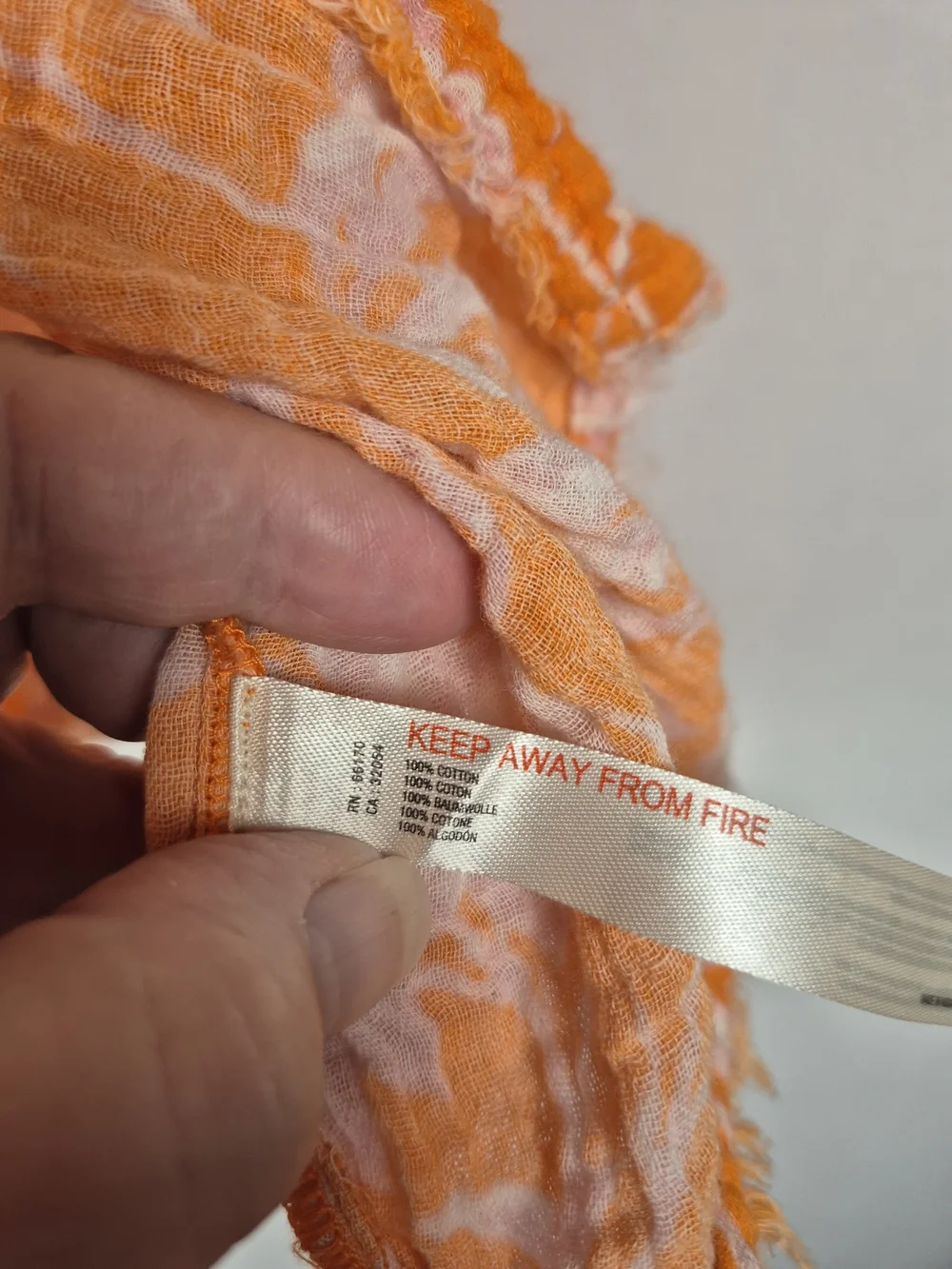 Anthropologie Orange Floral Smocked 100% Cotton Mini Skirt Size M